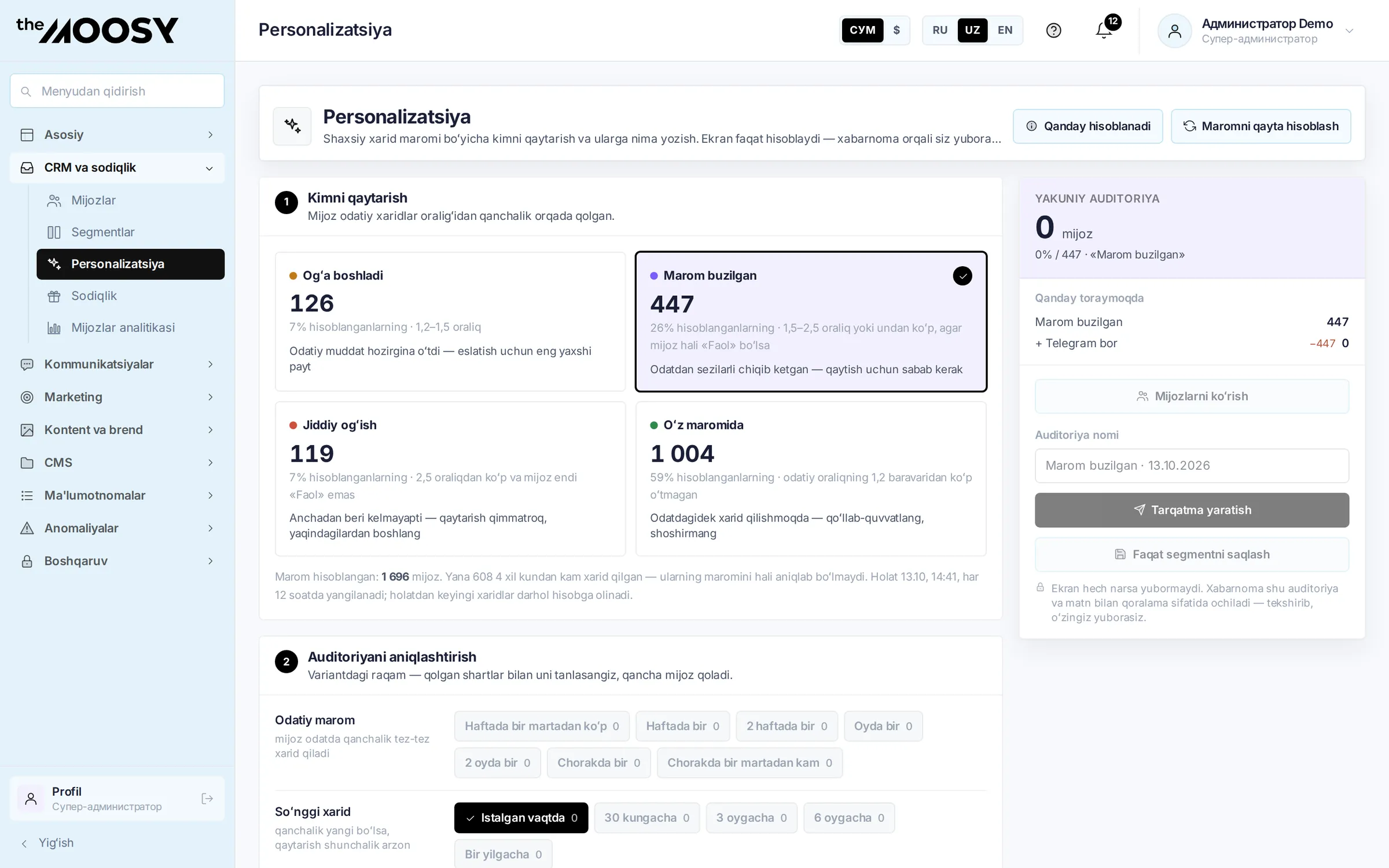 Analitika va AI: Personalizatsiya